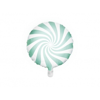 Balon foliowy Party Deco - Cukierek miętowy 35cm