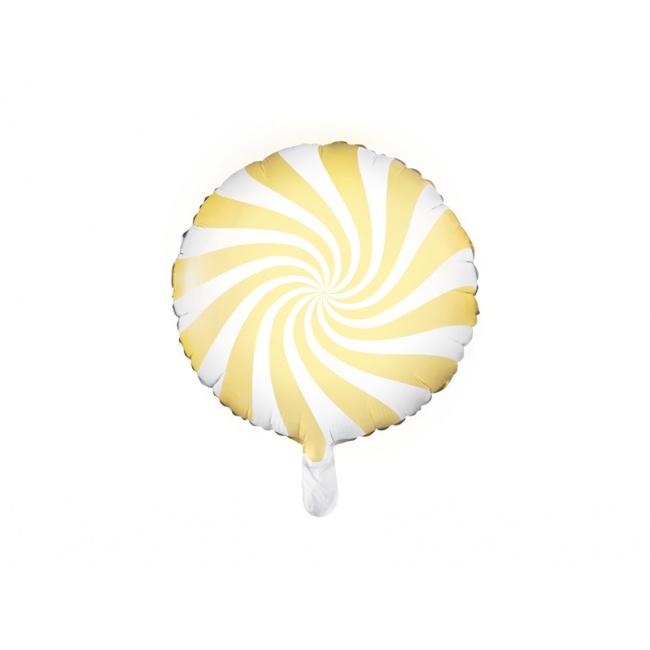 Balon foliowy Party Deco - Cukierek jasny żółty 35cm