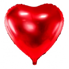 Balon foliowy Party Deco - Serce czerwony 61cm