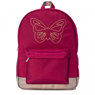 Średni plecak Caramel & cie. - Butterfly Ruby