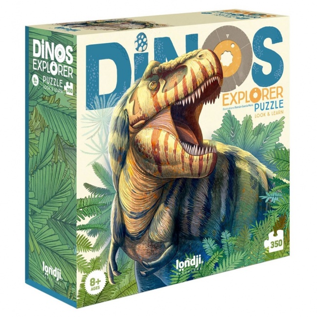 Puzzle obserwacyjne dla dzieci 350 el Londji - Dinos