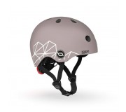 Kask dla dzieci SCOOTANDRIDE XXS-S 1-5 lat - Brown Lines