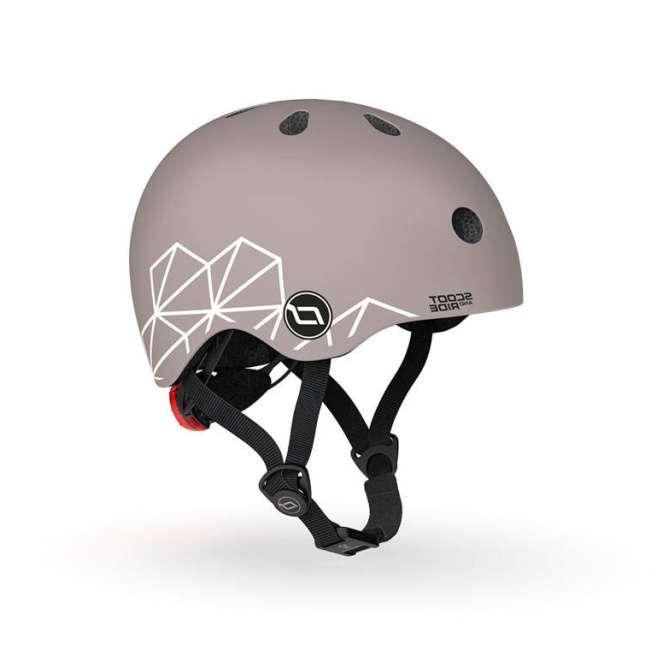 Kask dla dzieci SCOOTANDRIDE XXS-S 1-5 lat - Brown Lines