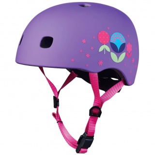 Kask na rower/hulajnogę Micro - Floral Purple S