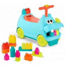Jeździk z klockami - Hipopotam B. Toys - Locbloc Hippo
