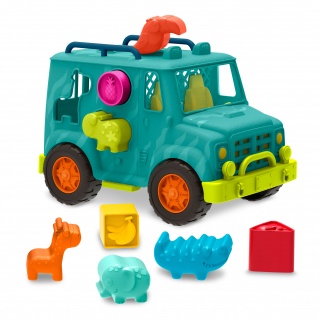 Ciężarówka ratunkowa dla zwierząt z klockami sorterami B. Toys