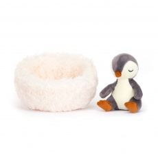 Pluszowy pingwin z gniazdkiem Jellycat - Hibernating 13 x 13 cm