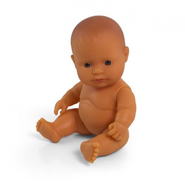 Lalka dziewczynka Miniland Baby - Europejka 21cm