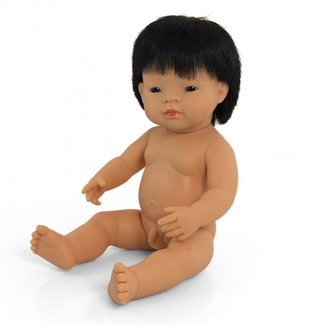 Lalka chłopiec Miniland Doll - Azjata 38cm