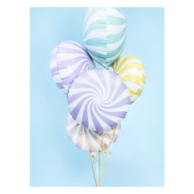 Balon foliowy Party Deco - Cukierek jasny niebieski 35cm