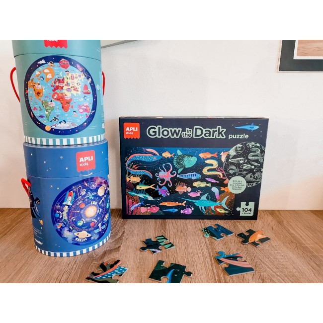 Puzzle świecące w ciemności Apli Kids - Ocean 5+