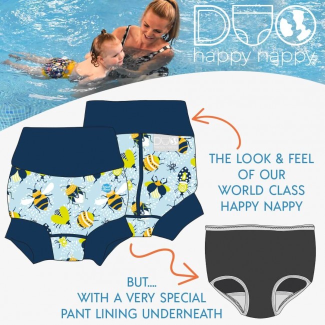 Pieluszka do pływania Happy Nappy DUO 12-24 msc Owady (XL)