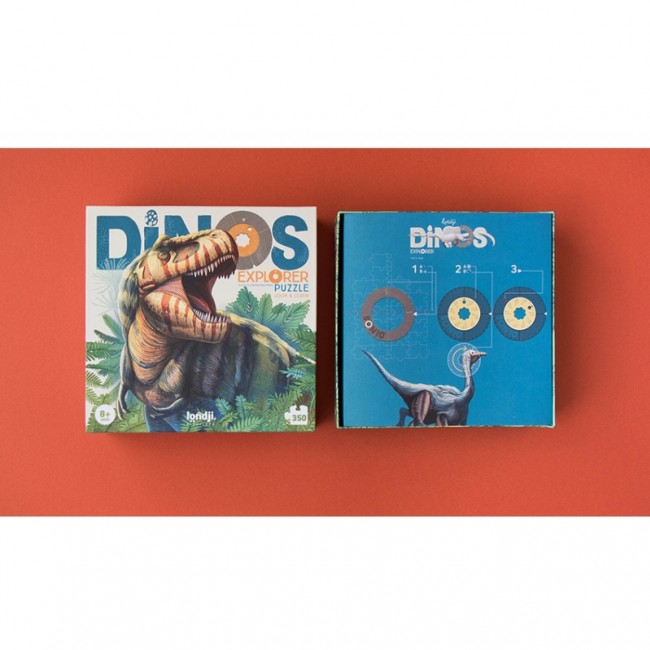 Puzzle obserwacyjne dla dzieci 350 el Londji - Dinos