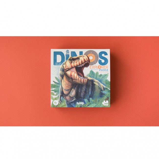 Puzzle obserwacyjne dla dzieci 350 el Londji - Dinos