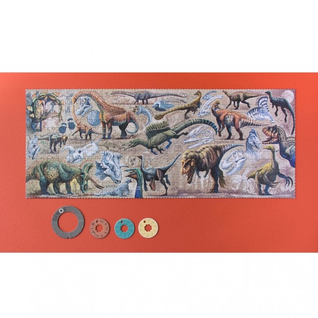 Puzzle obserwacyjne dla dzieci 350 el Londji - Dinos