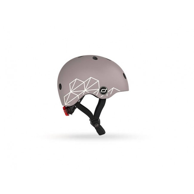 Kask dla dzieci SCOOTANDRIDE XXS-S 1-5 lat - Brown Lines