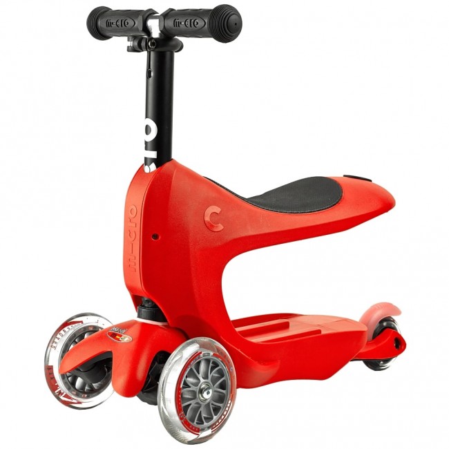 Hulajnoga jeździk Mini2go Deluxe Plus Micro - Red