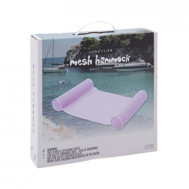 Materac hamak do pływania Mesh Sunnylife - Drift Lilac