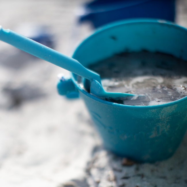 Składane wiaderko do wody i piasku Scrunch Bucket - Szałwiowy