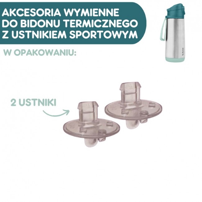 Ustniki zapasowe do bidonu termicznego sportowego 500ml B.box - 2 szt.