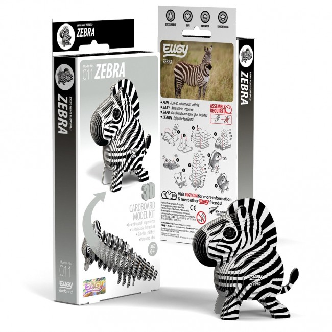 Eko Układanka 3D Eugy - Zebra