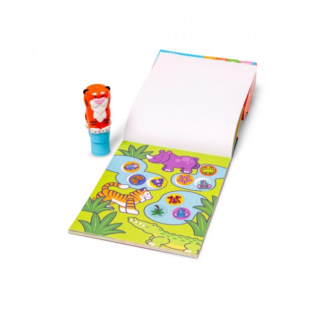 Książeczka + stempel z naklejkami Sticker WOW! Melissa & Doug - Tygrys