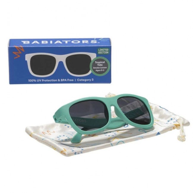 Okularki przeciwsłoneczne Navigator Babiators od 3 do 5 lat - Tropical Tide