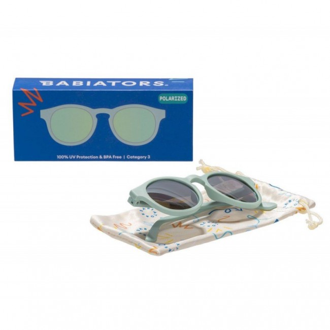 Okularki przeciwsłoneczne z polaryzacją Keyhole Babiators od 3 do 5 lat - Seafoam Blue
