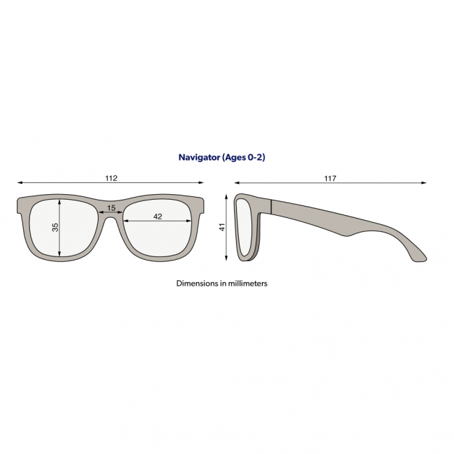 Okularki przeciwsłoneczne z polaryzacją Navigator Babiators od 0 do 2 lat - Perfectly Papaya
