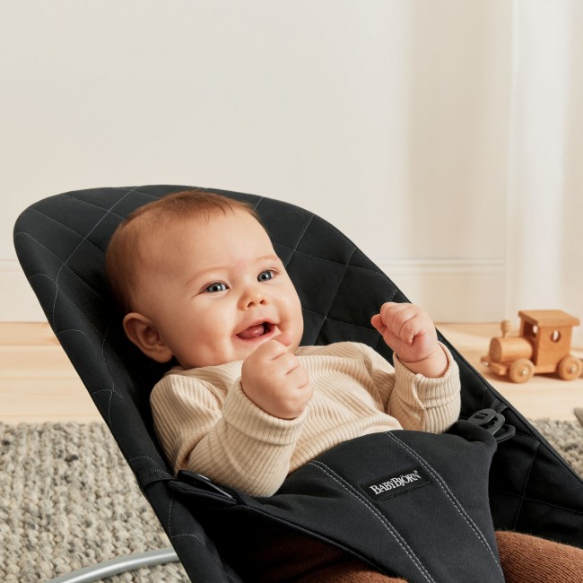 Leżaczek BABYBJORN BLISS WOVEN - Czarny