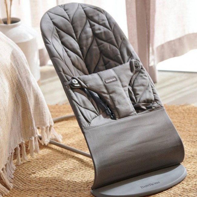 Leżaczek BABYBJORN BLISS WOVEN Petal Quilt - Antracyt