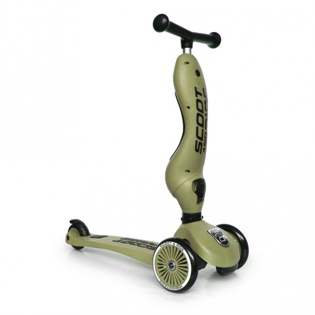 Hulajnoga i rowerek 2w1 Highwaykick SCOOTANDRIDE 1-5 lat - Olive