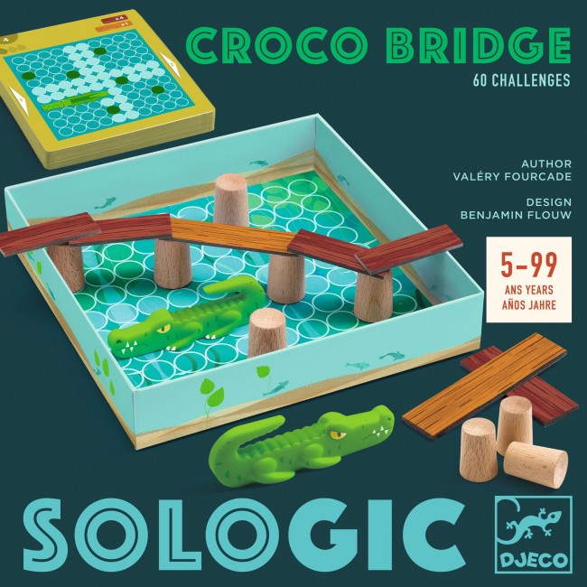 Gra logiczna SoLogic Djeco - Croco Bridge