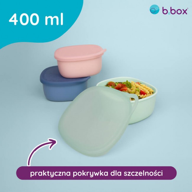 Silikonowy pojemnik z pokrywką do lunchboxa B.box - Ocean