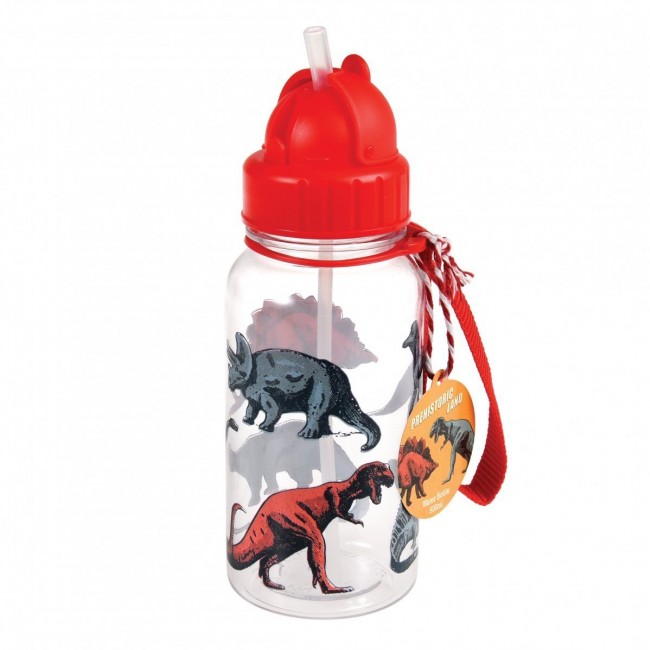 Bidon ze słomką 500 ml Rex London - Dinozaury