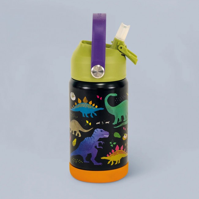 Butelka stalowa, bidon 400 ml Floss&Rock - Dinozaury