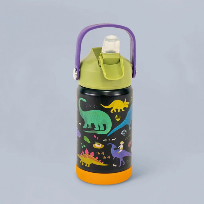 Butelka stalowa, bidon 400 ml Floss&Rock - Dinozaury