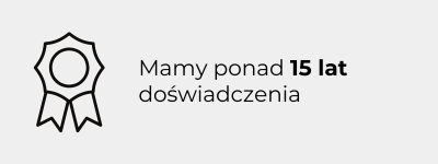 15 lat doświadczenia